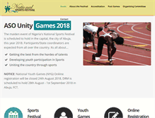 Tablet Screenshot of nigeriasportsfestival.org